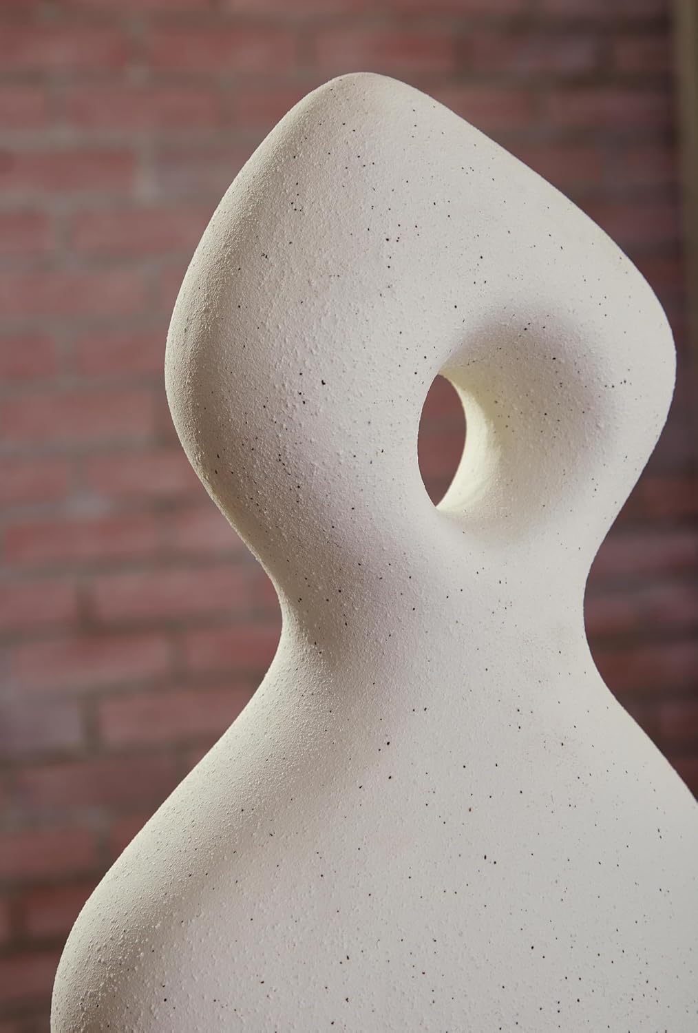 Signature Design by Ashley Arthrow Minimalist Waterproof Ceramic Abstract Sculpture, White