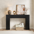 Wood Console Table for Entryway Living Room, 43-Inch Modern Sofa Table, Farmhouse Small Rectangular Accent Console with Wooden Double Base for Behind Couch Hallway Foyer Entrance, Light Oak Brown