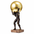 Lukitas Sisyphus Sculpture Home Decor, Struggler Statue, Sportsman Figurine Ornament for Office Living Room, Resin L8.5''
