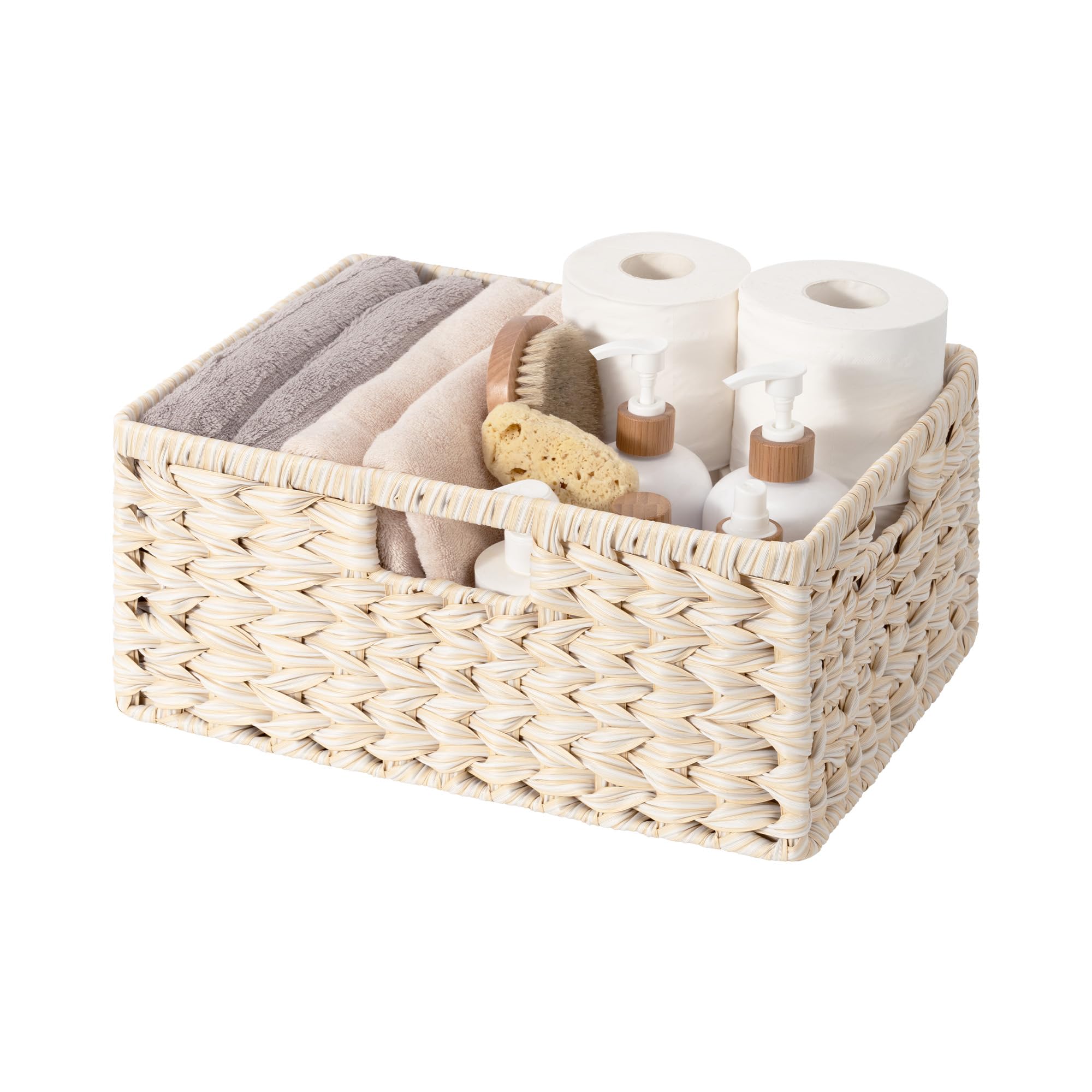 GRANNY SAYS 2-Pack Brown Wicker Storage Baskets