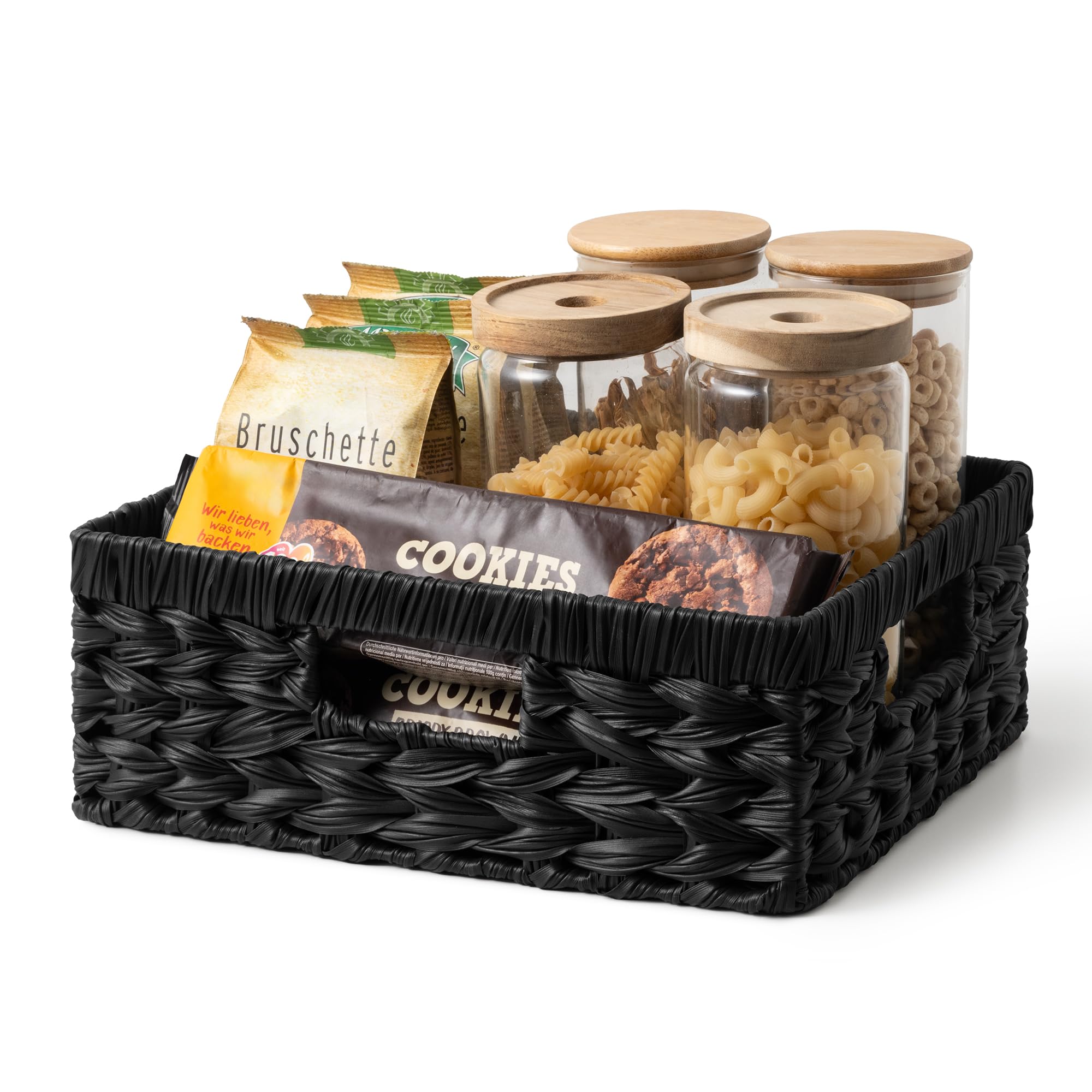 GRANNY SAYS 2-Pack Brown Wicker Storage Baskets
