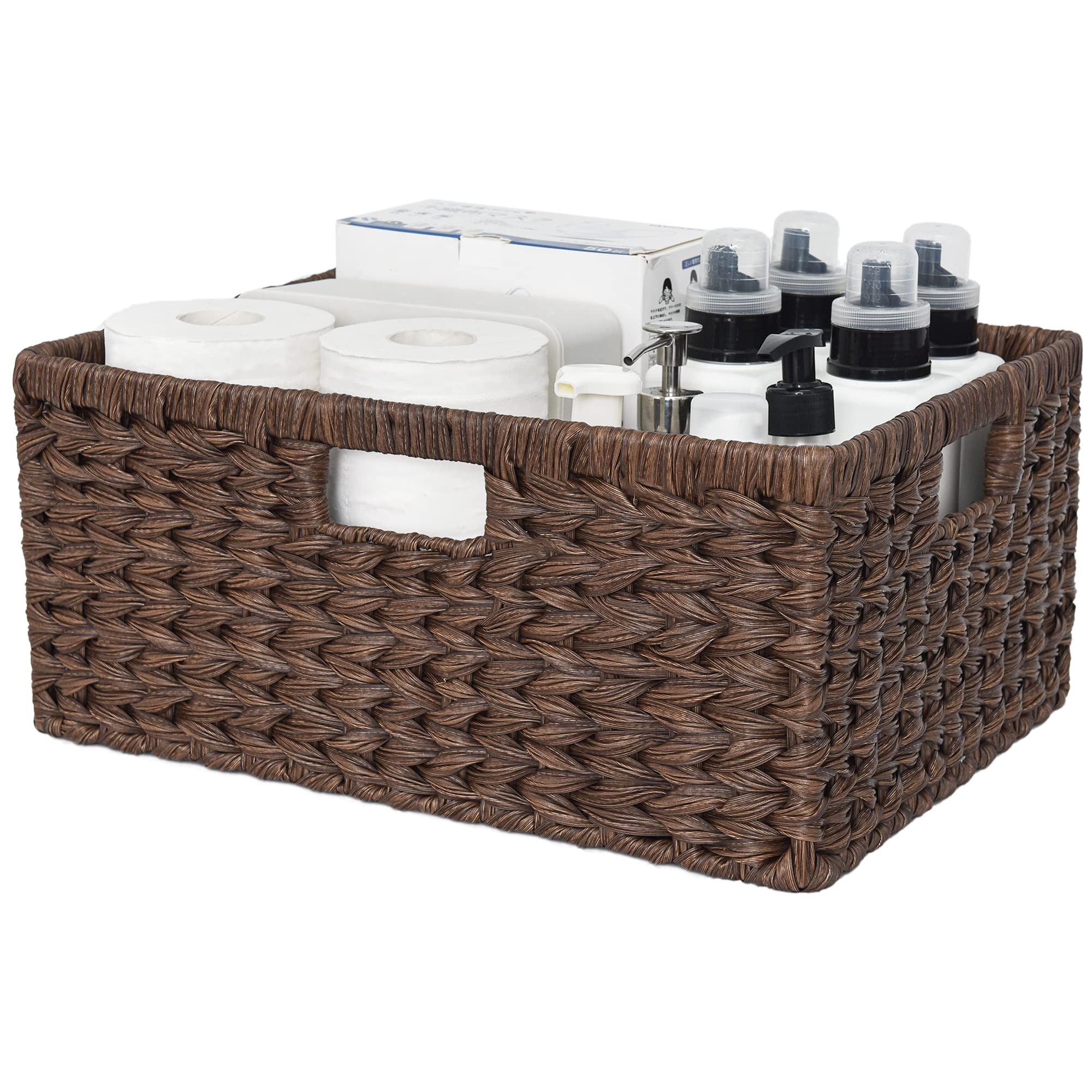GRANNY SAYS 2-Pack Brown Wicker Storage Baskets