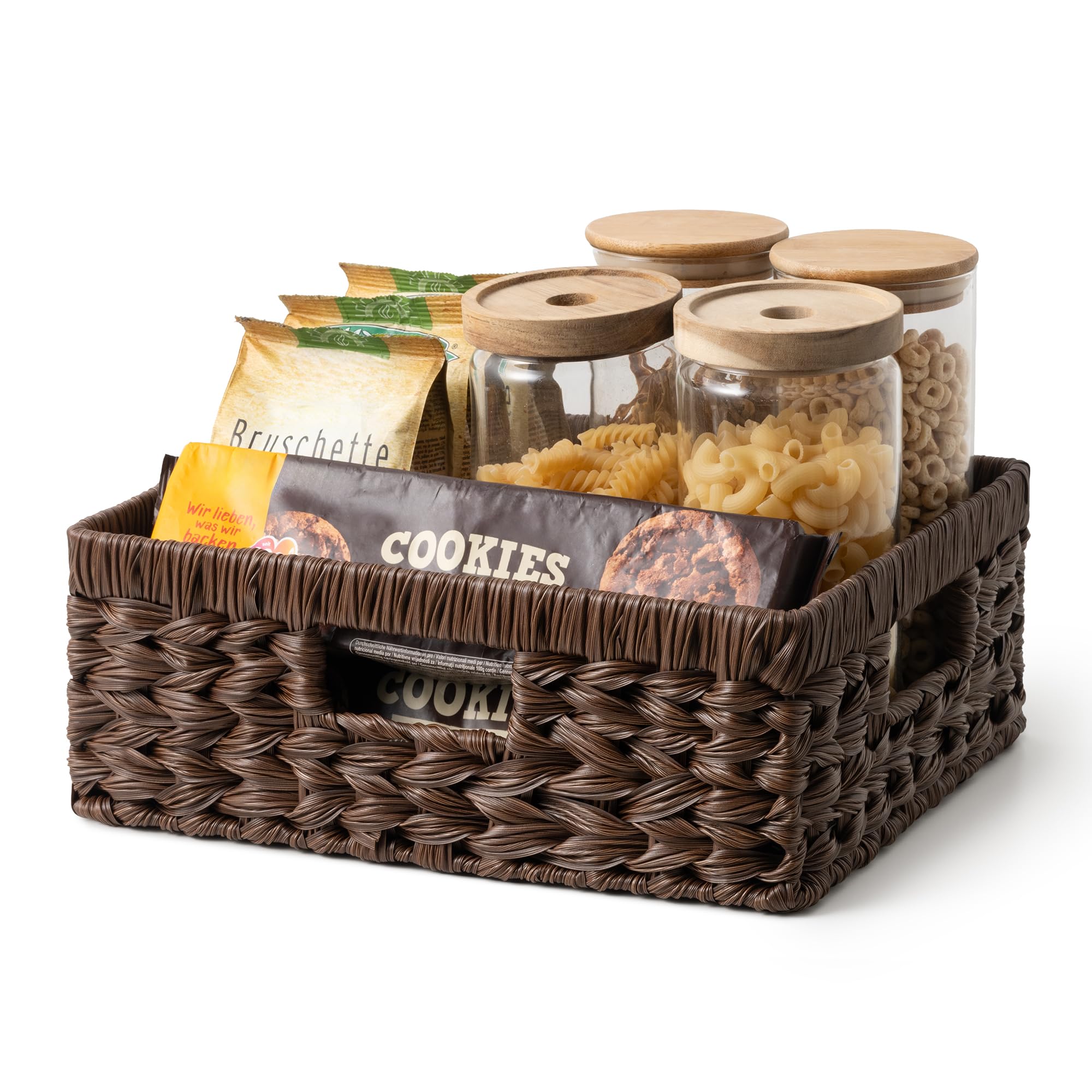 GRANNY SAYS 2-Pack Brown Wicker Storage Baskets