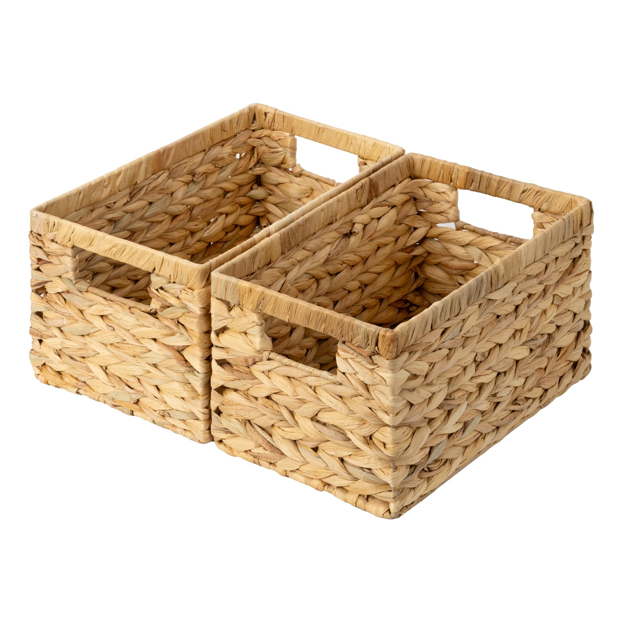 GRANNY SAYS 2-Pack Brown Wicker Storage Baskets