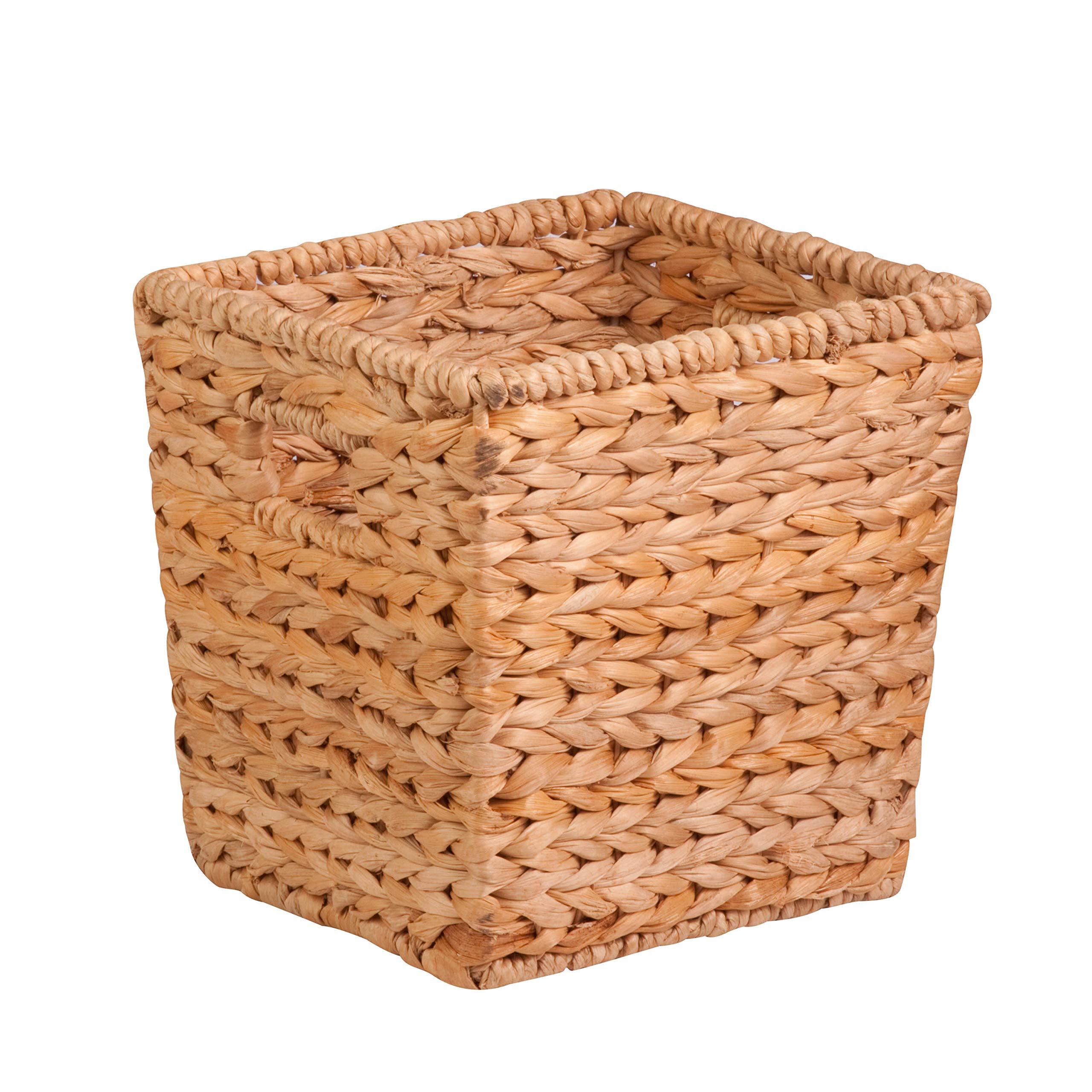 Honey-Can-Do Banana Leaf Storage Baskets –Water Hyacinth Woven Basket, Decorative Baskets for Shelves, Basket for Gifts, Closet, Pantry, and Home Organization, Set of 3, Multi-Size