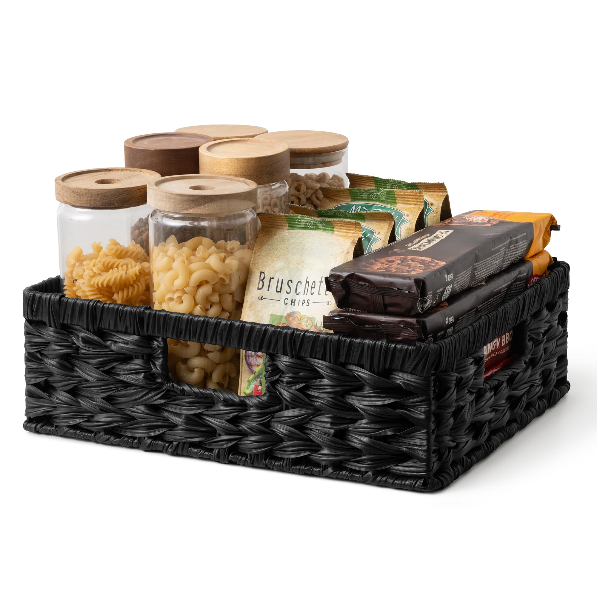 GRANNY SAYS 2-Pack Brown Wicker Storage Baskets