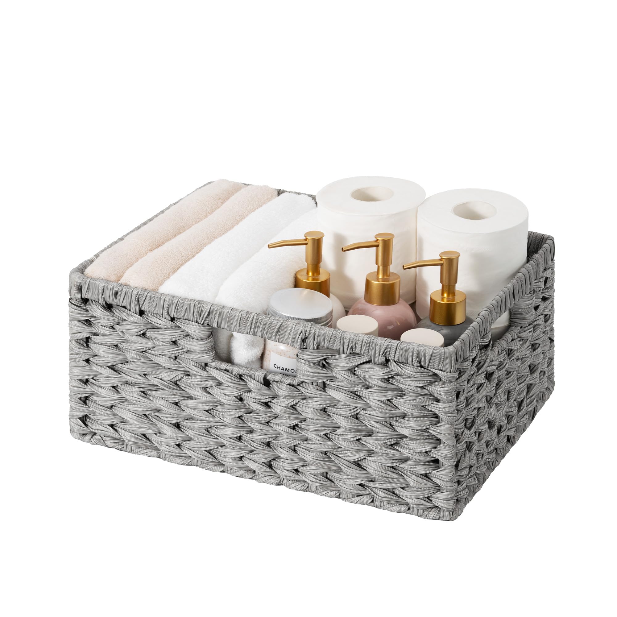 GRANNY SAYS 2-Pack Brown Wicker Storage Baskets