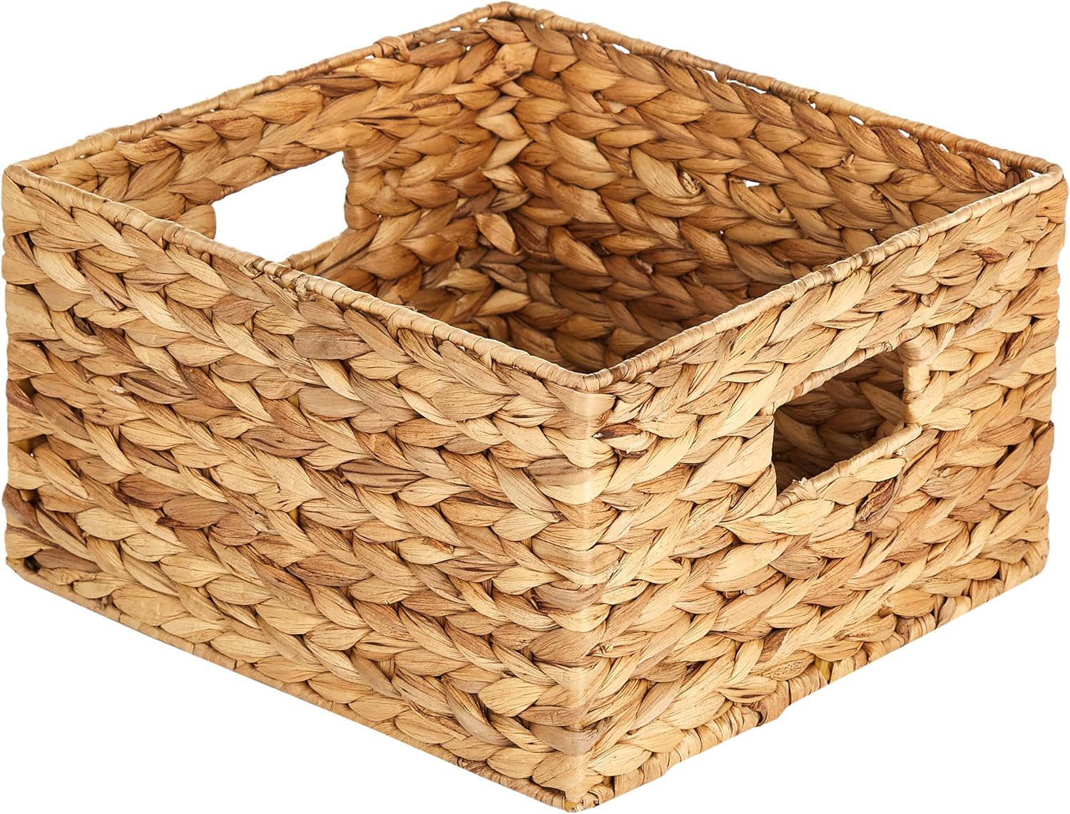 Honey-Can-Do Banana Leaf Storage Baskets –Water Hyacinth Woven Basket, Decorative Baskets for Shelves, Basket for Gifts, Closet, Pantry, and Home Organization, Set of 3, Multi-Size